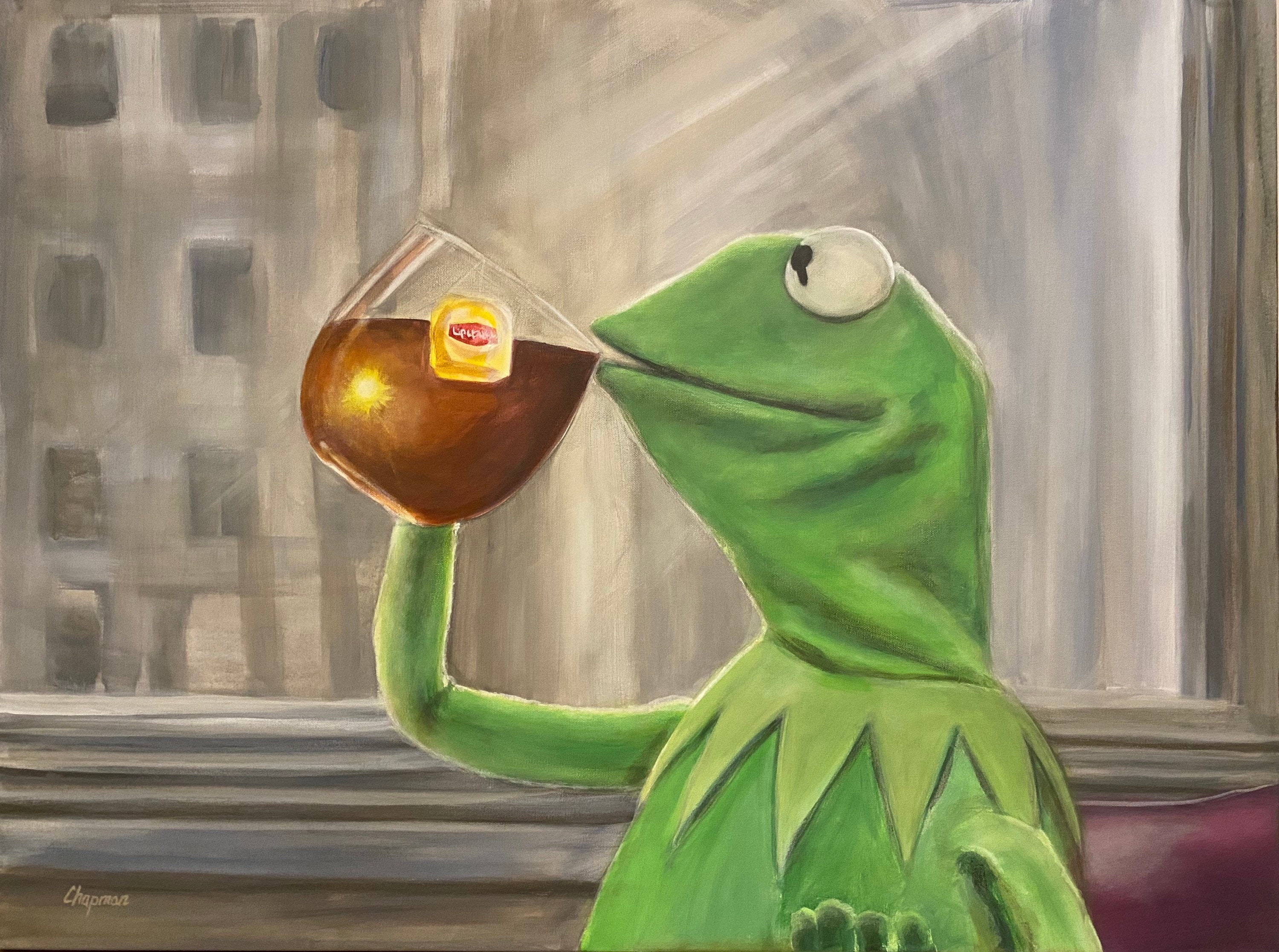 kermit the frog meme tea