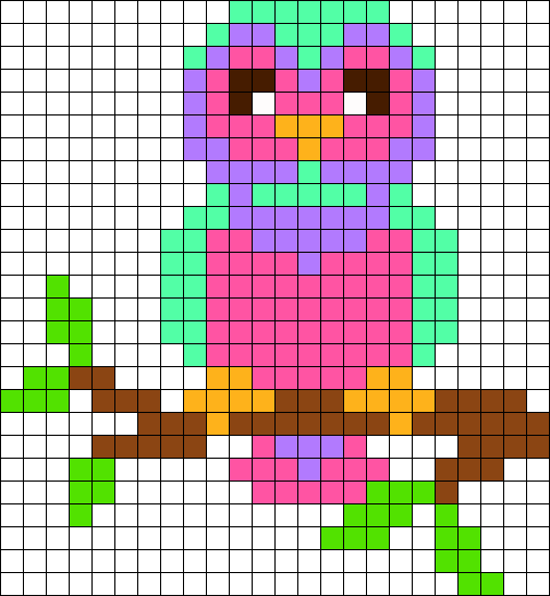 owl perler bead pattern