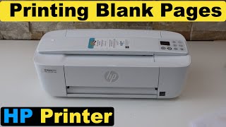 why my hp printer is printing blank pages