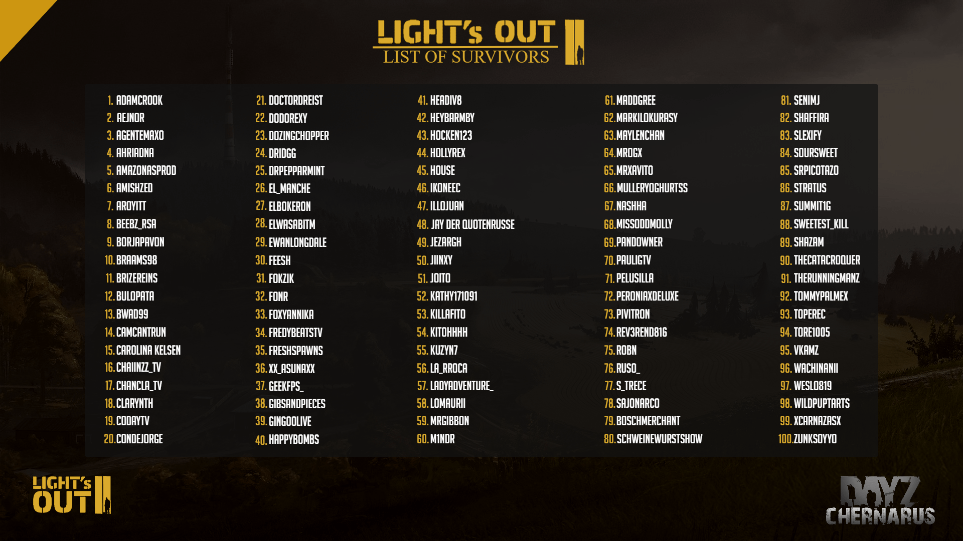 lights out dayz