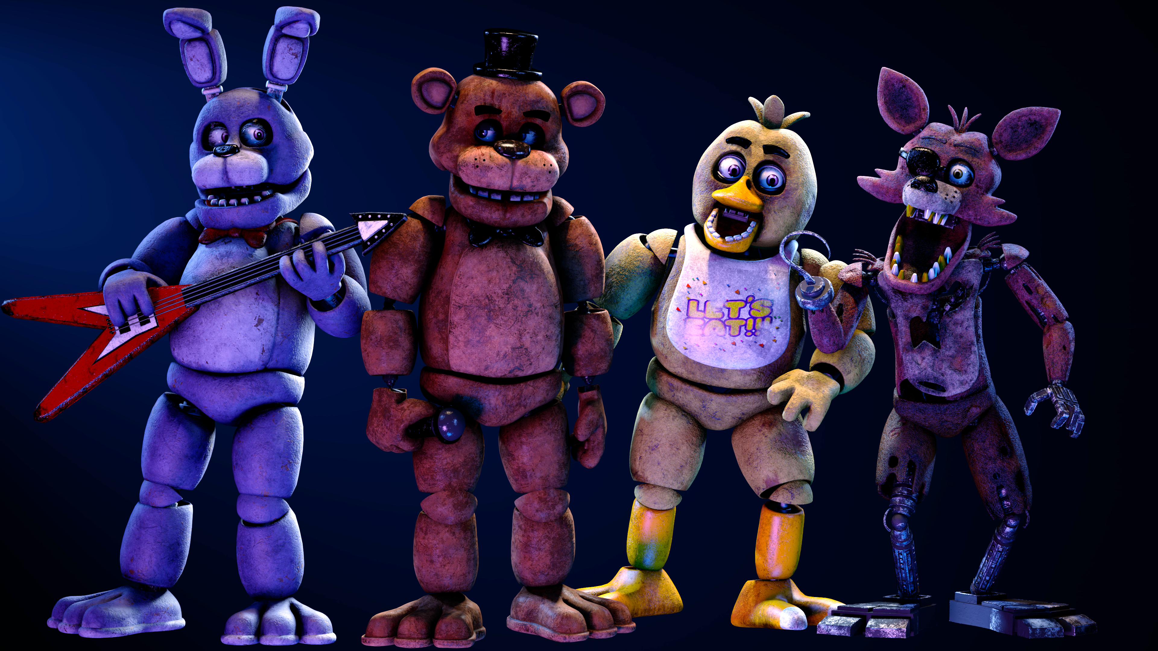 fnaf 1 animatronics