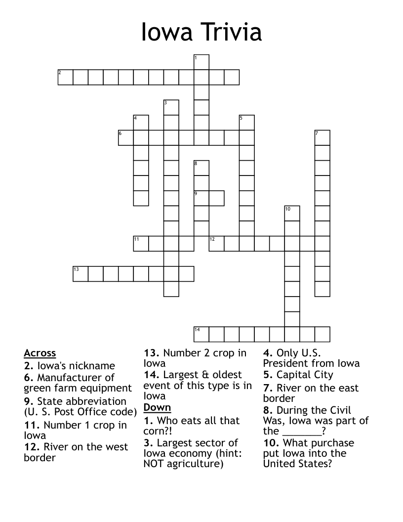 iowas capital crossword clue