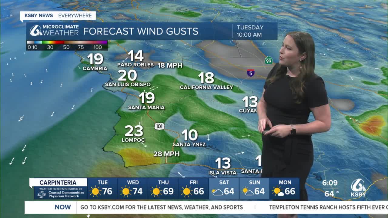 ksby weather 10 day forecast