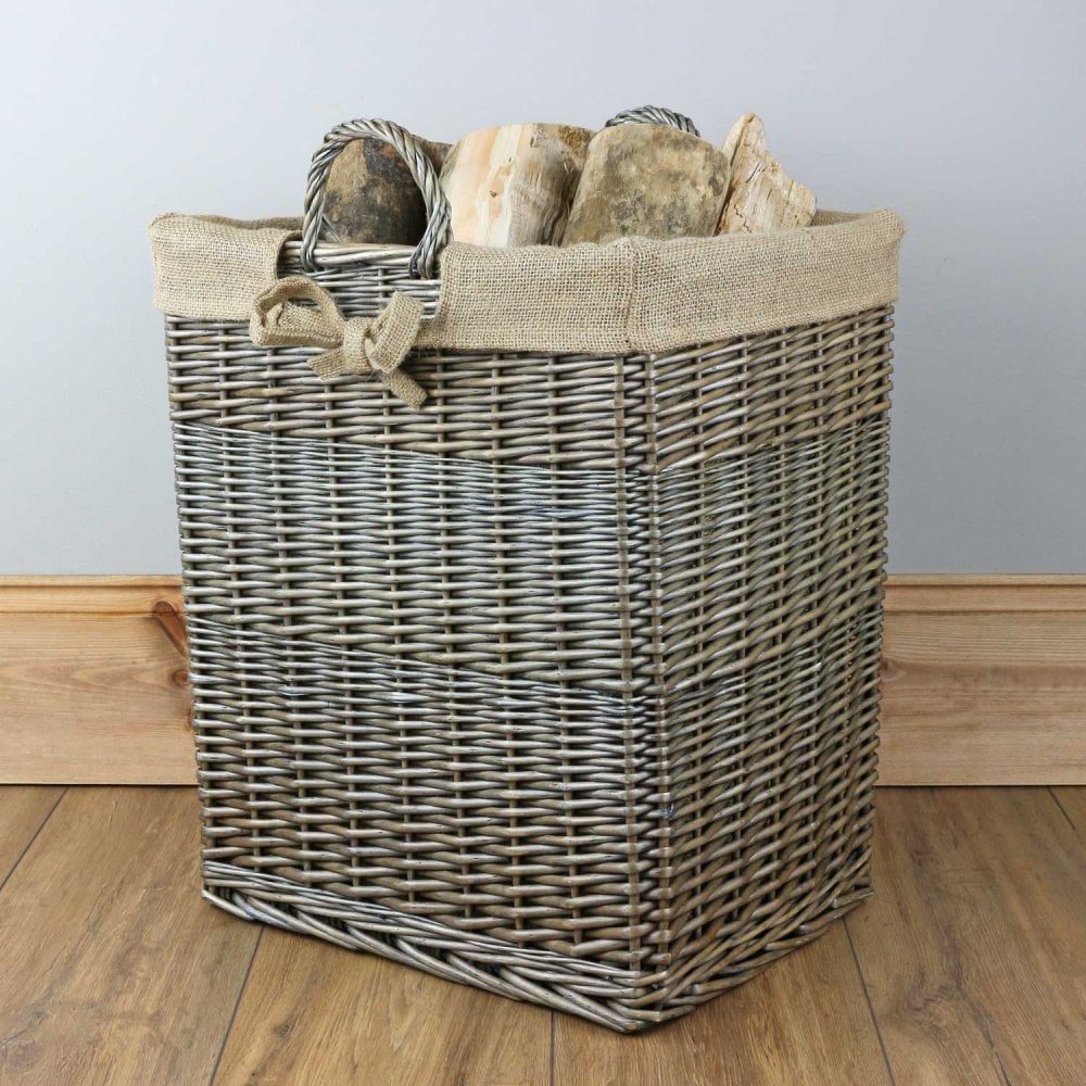 wicker tall basket