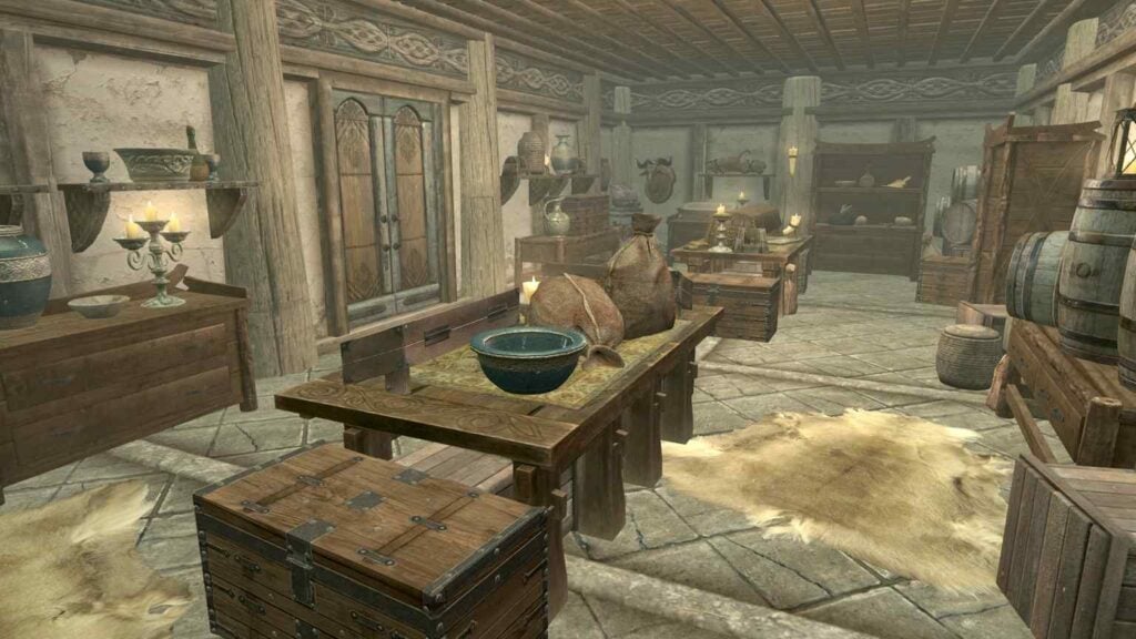 where can i store items skyrim