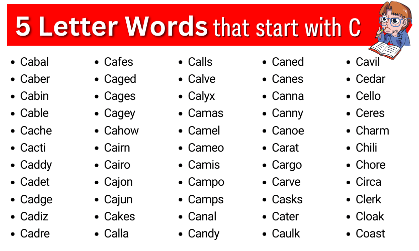 words starting with c a