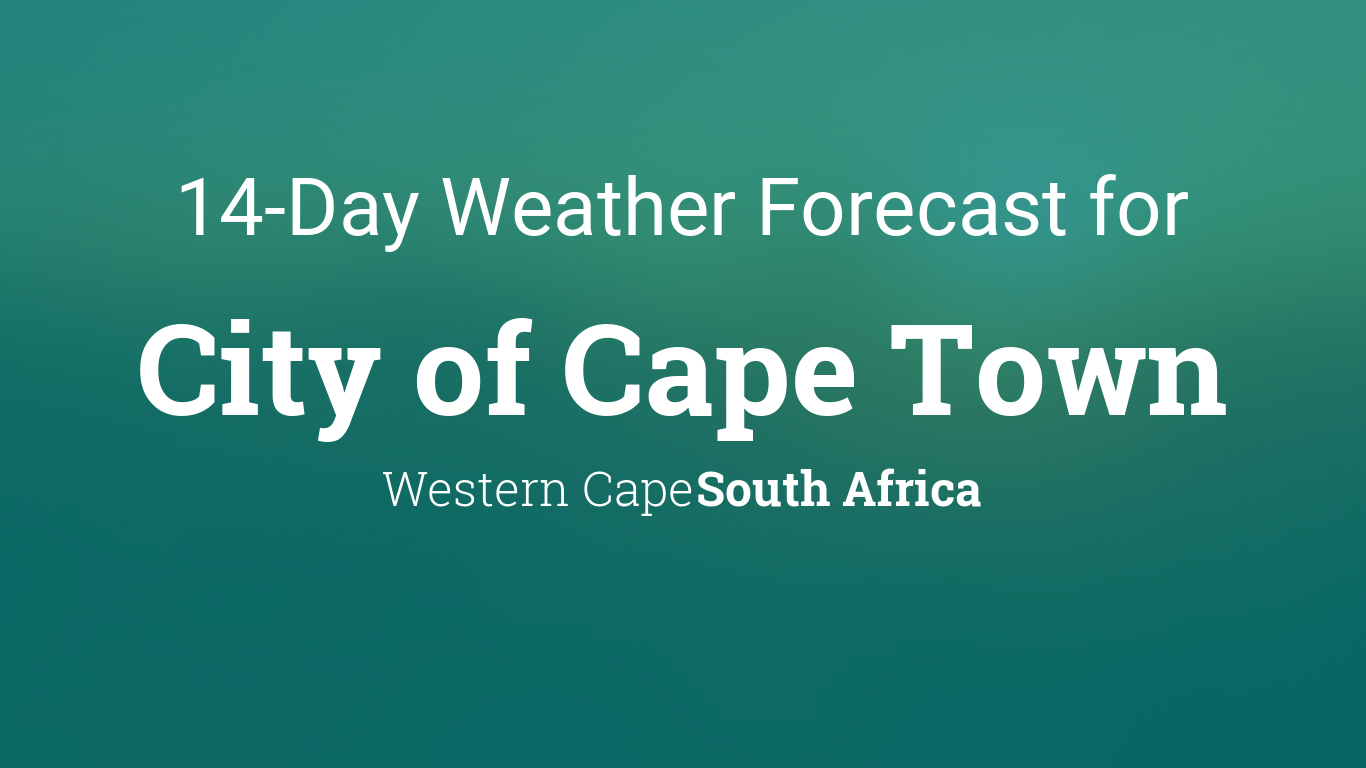 10 day weather forecast cape town south africa