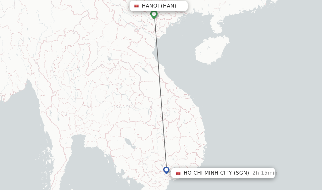 ho chi minh to hanoi flight time