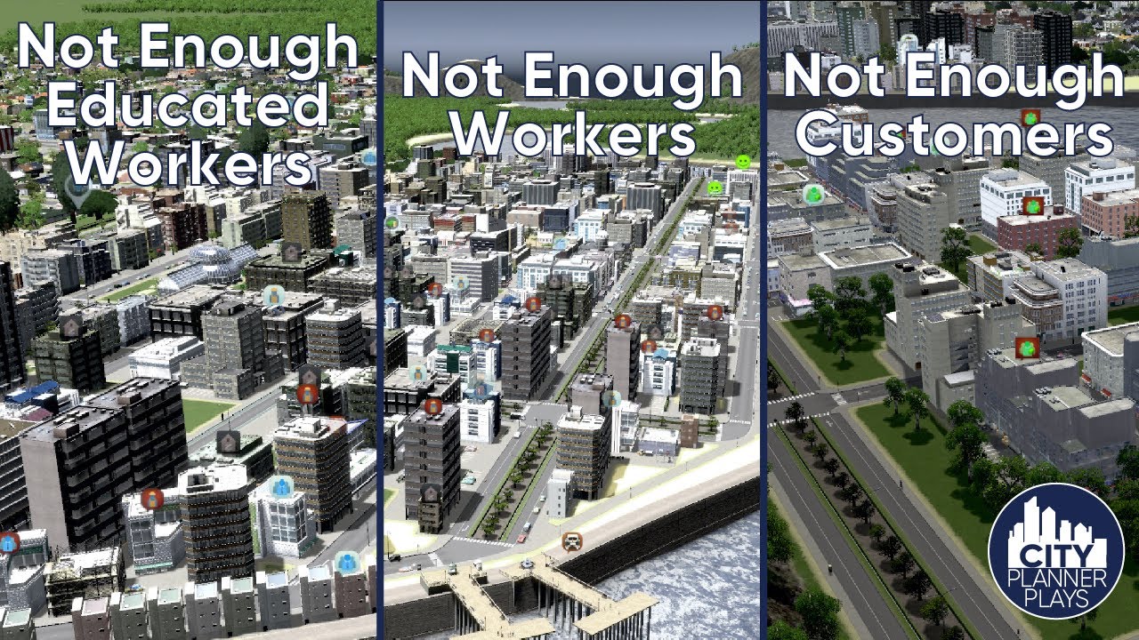 cities skylines not enough workers