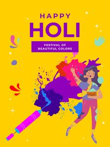 holi poster maker