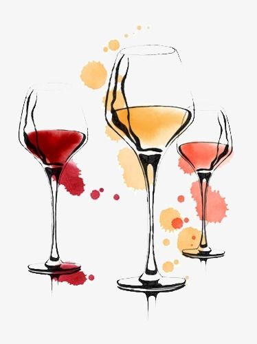 wine glasses clipart