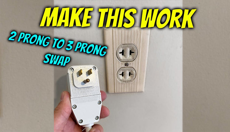 3 prong plug into 2 prong outlet