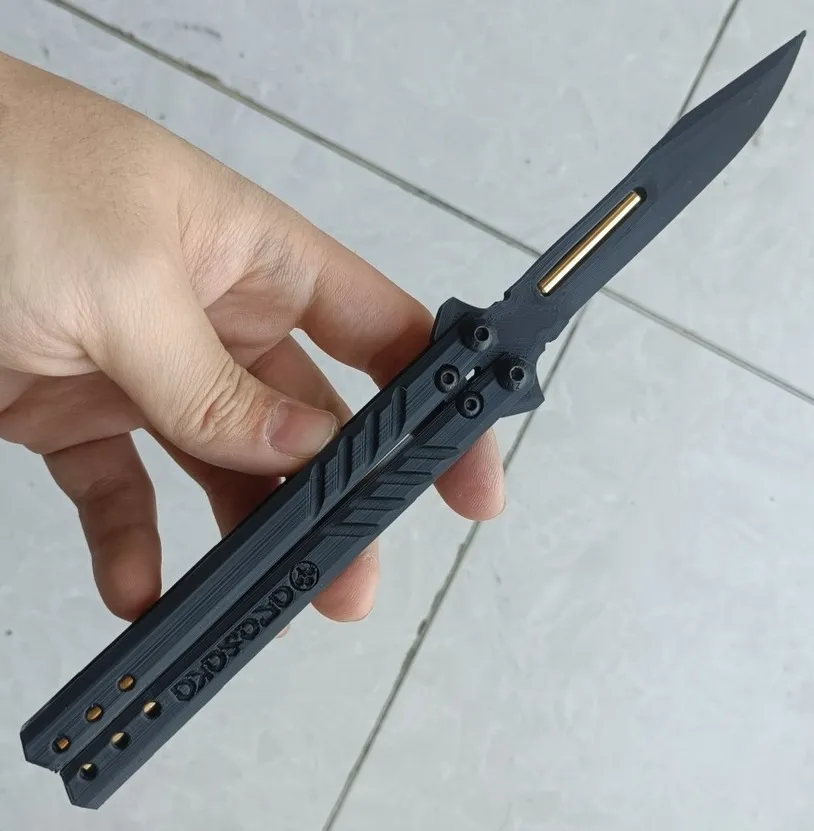 butterfly knife 3d print