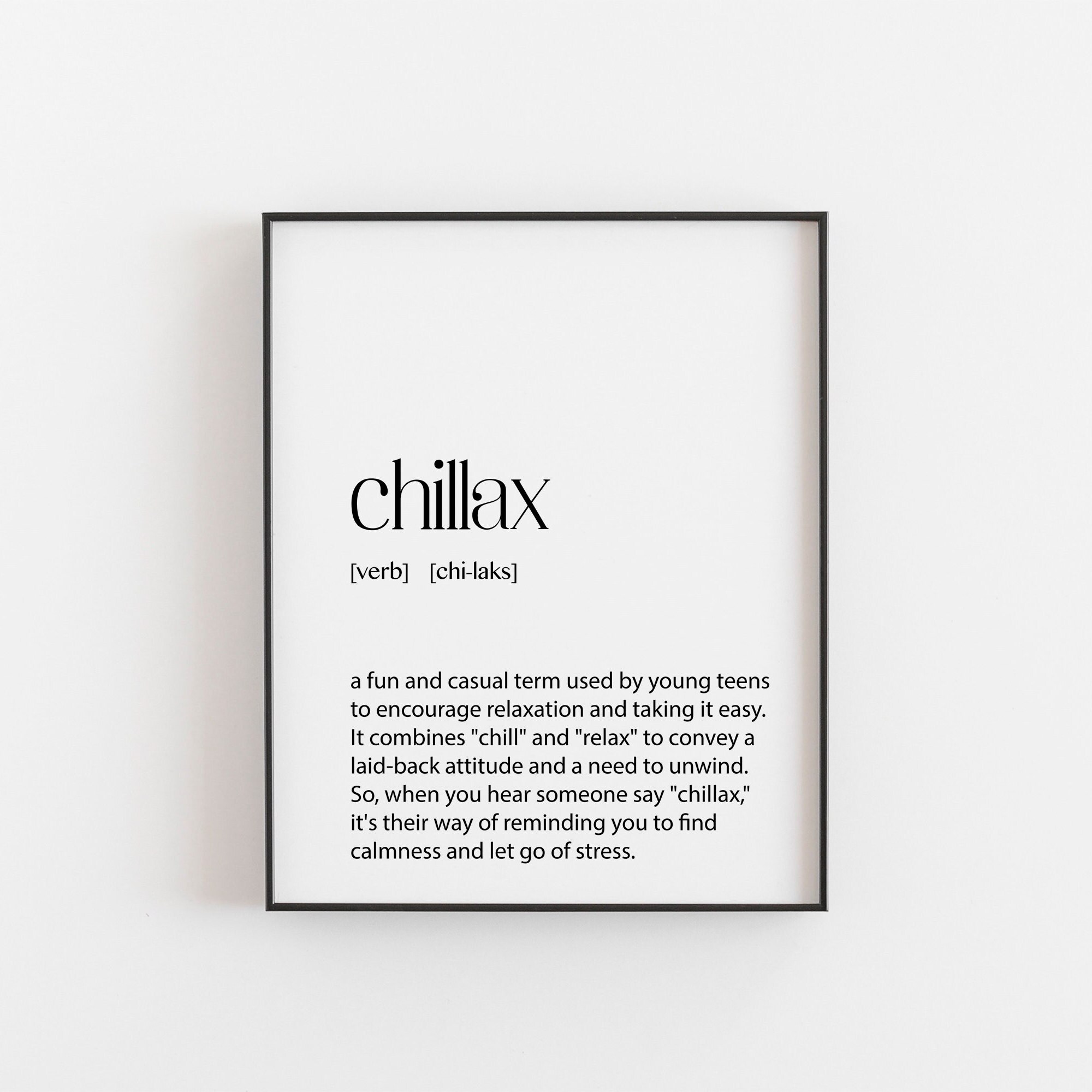 chillax definition