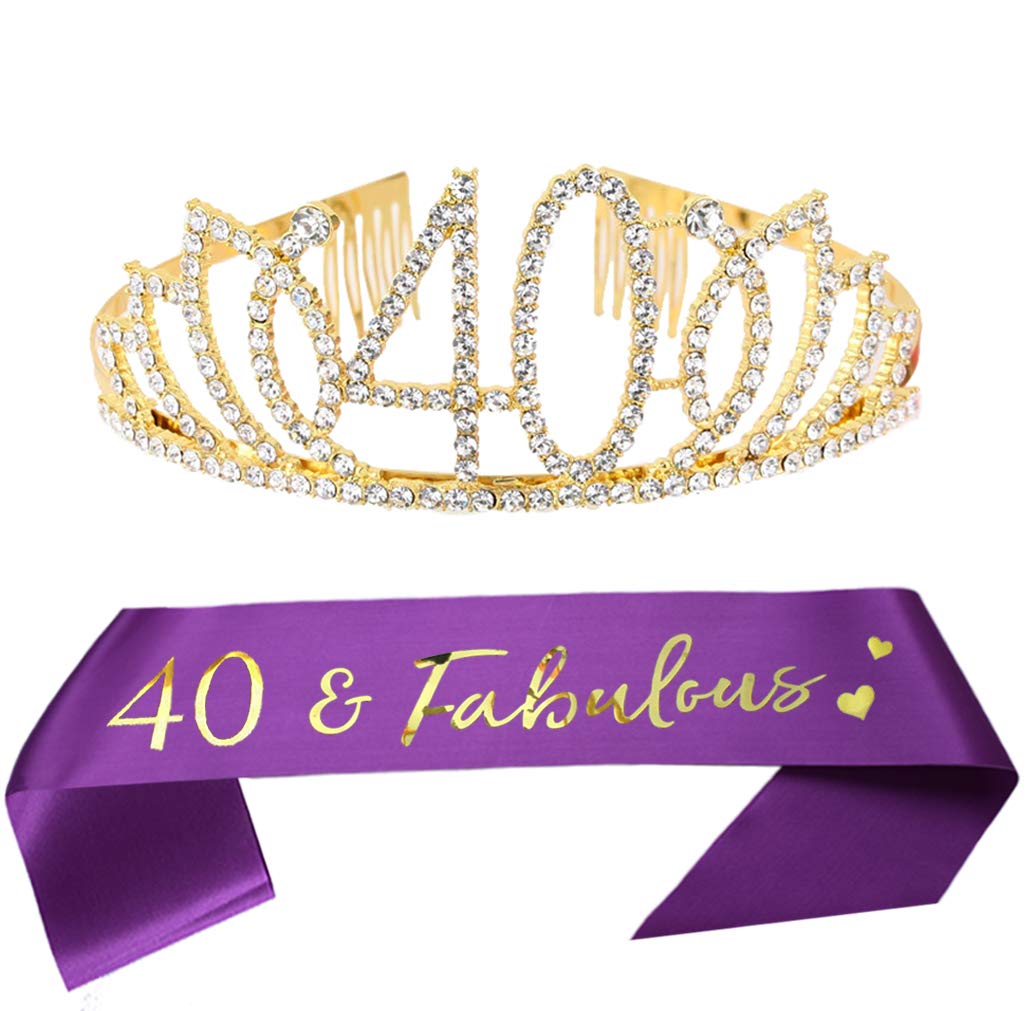 40th birthday tiara amazon