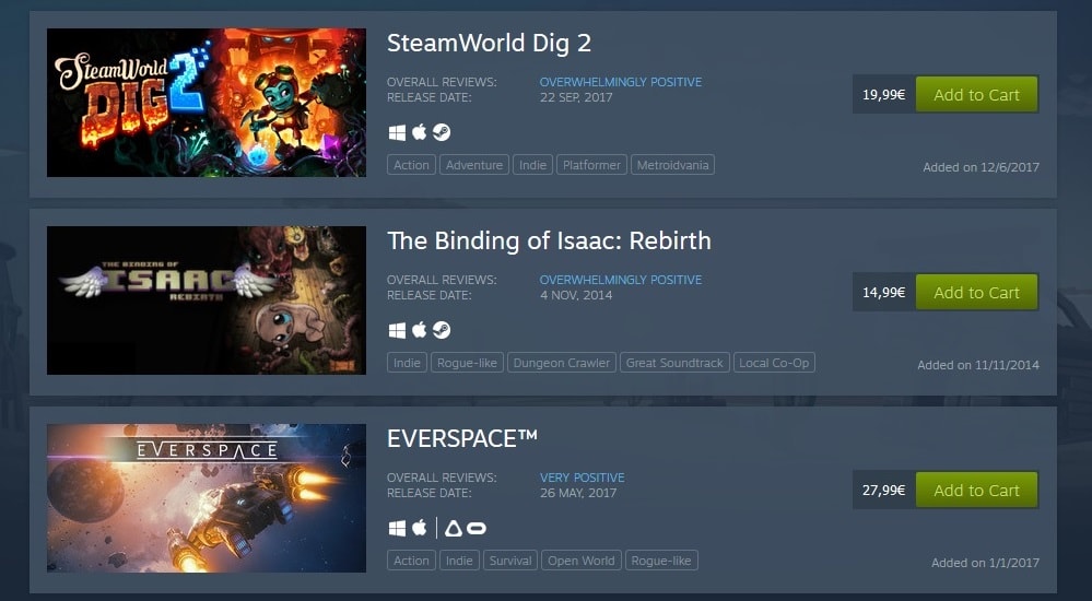 wishlist steam