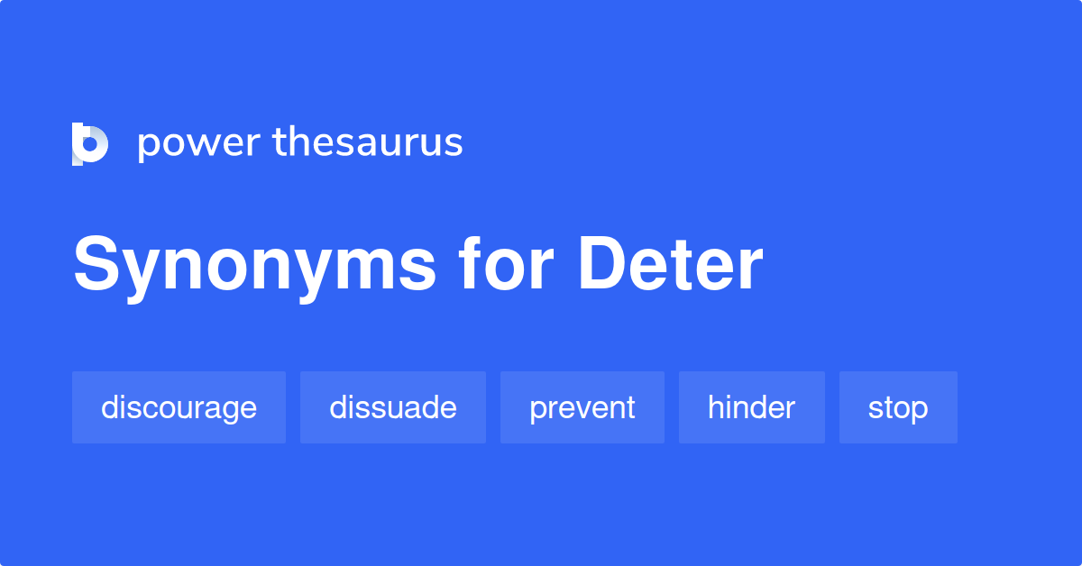 deter synonyms