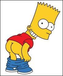 bart simpson bum