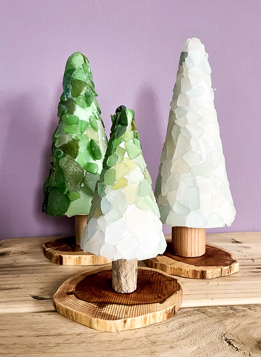 seaglass tree diy