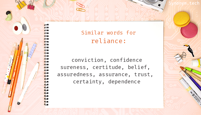 reliance thesaurus