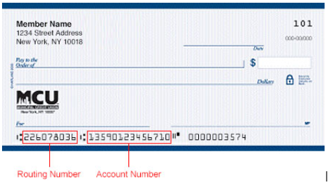 mcu routing number ny