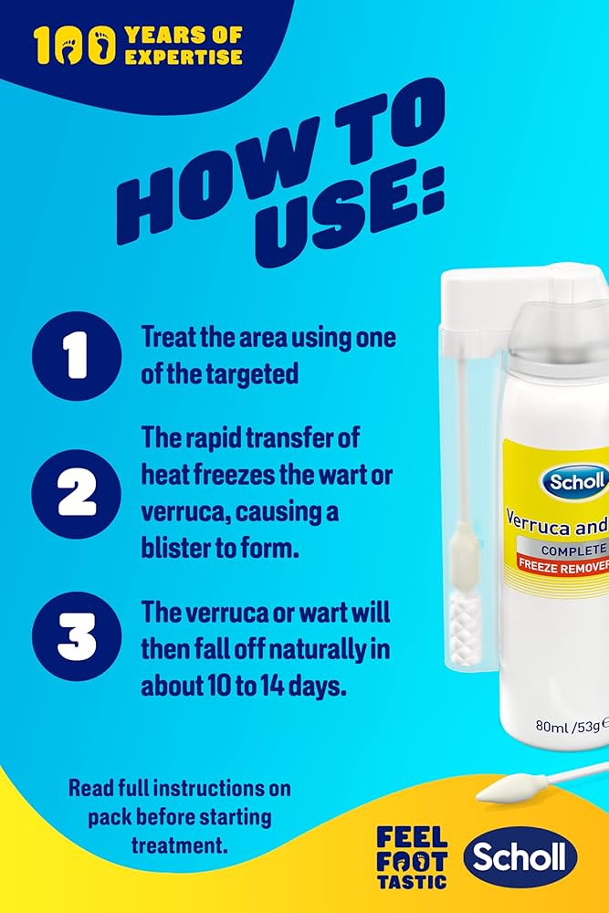 scholl verruca and wart remover freeze treatment