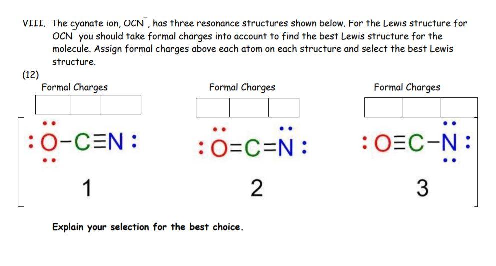 cyanate lewis structure