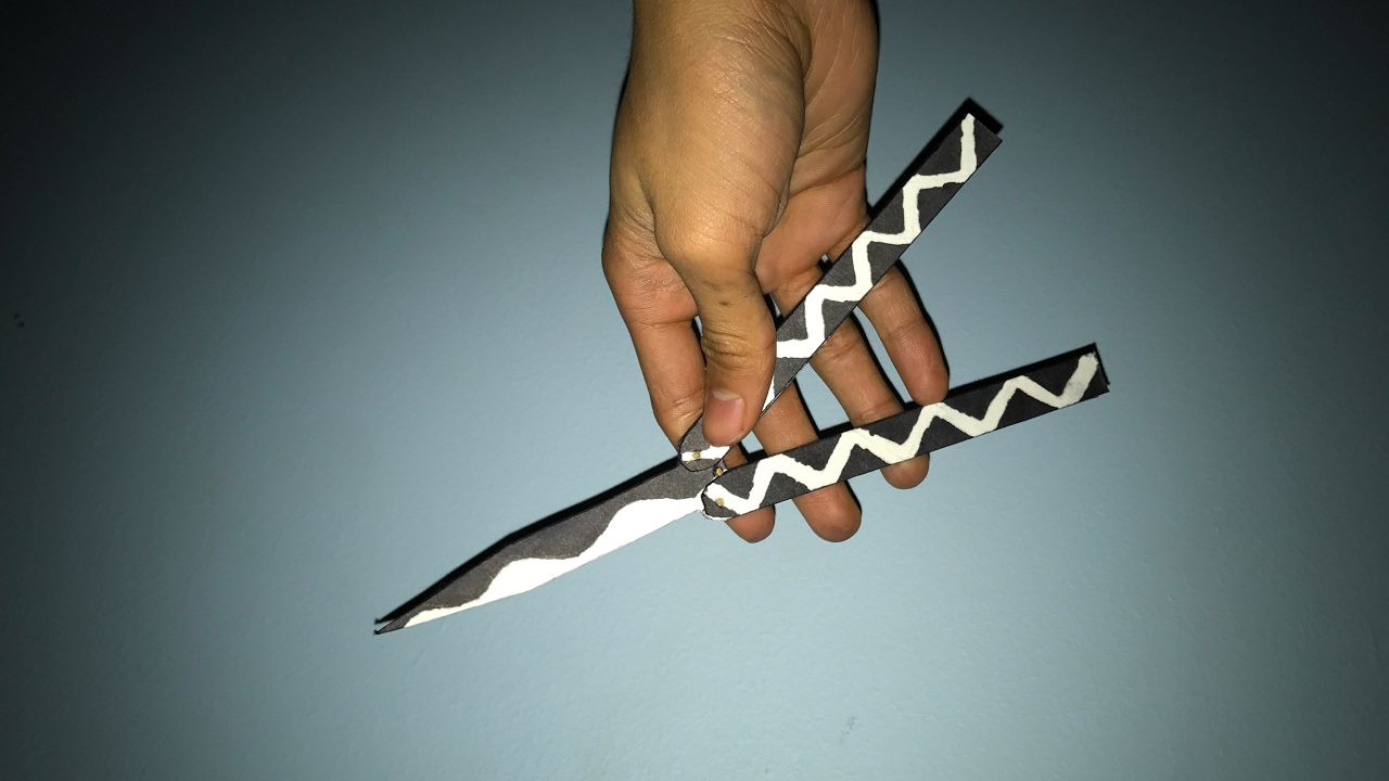 paper butterfly knife tricks