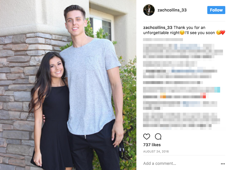 zach collins girlfriend