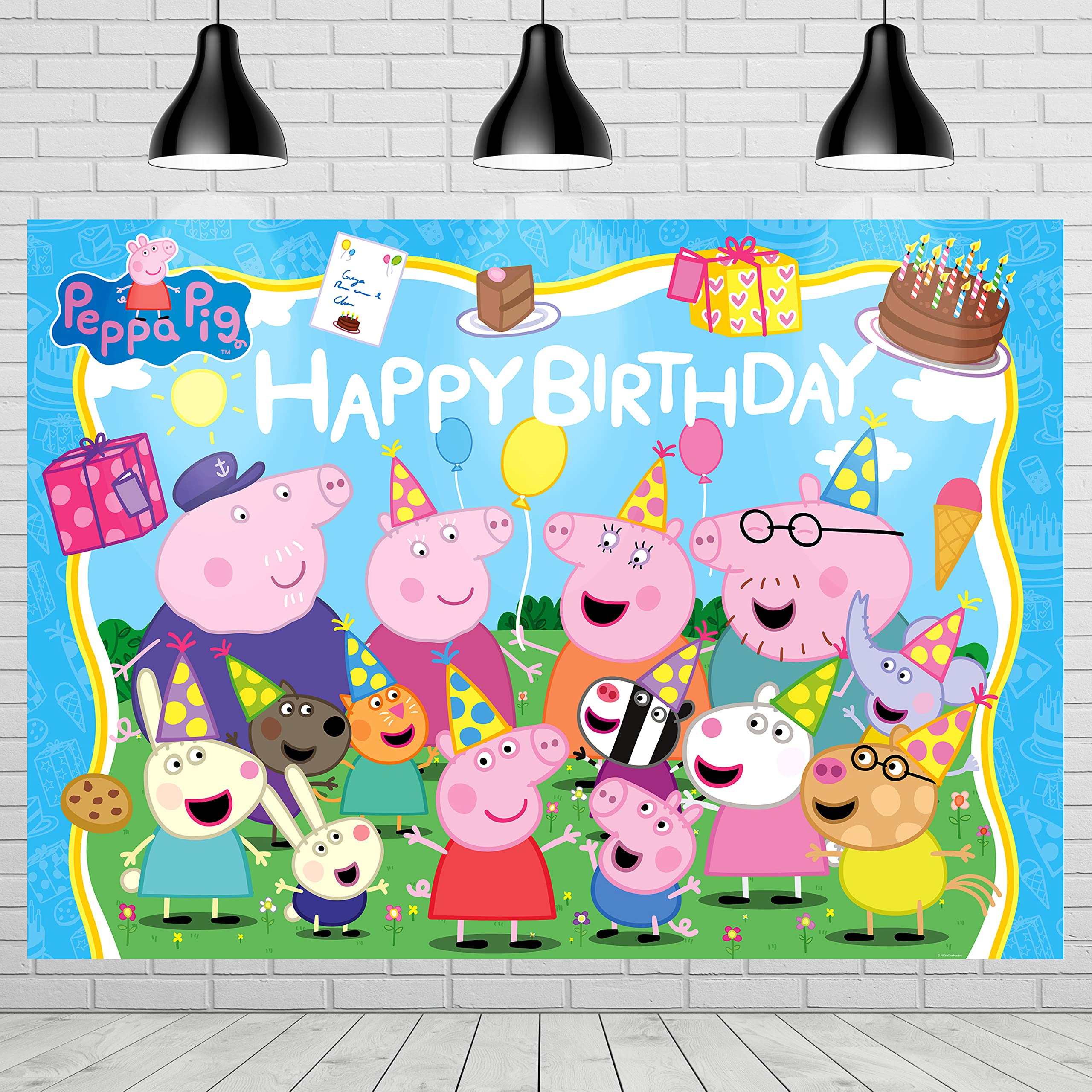 peppa pig birthday banner