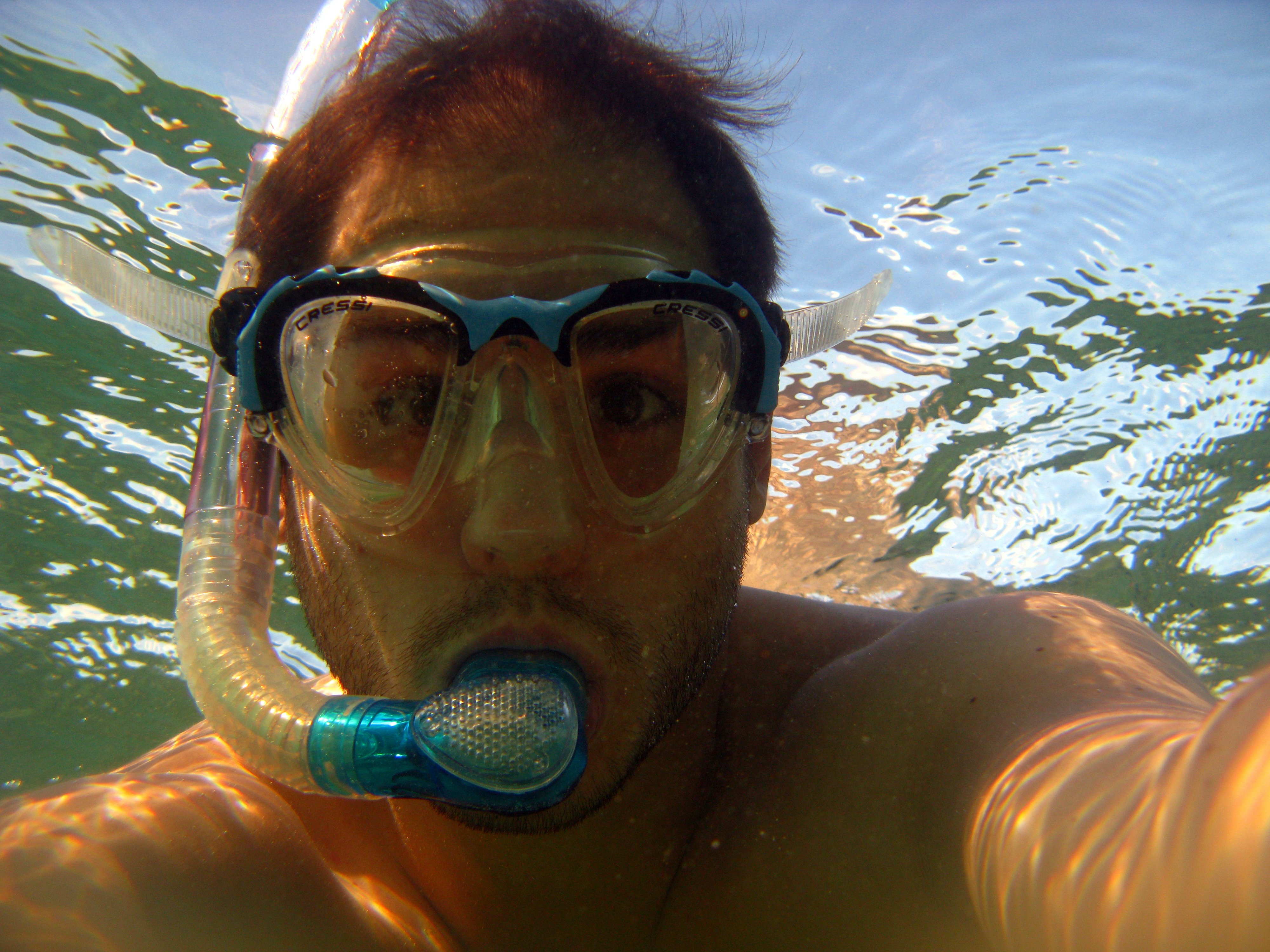 snorkeling goggles