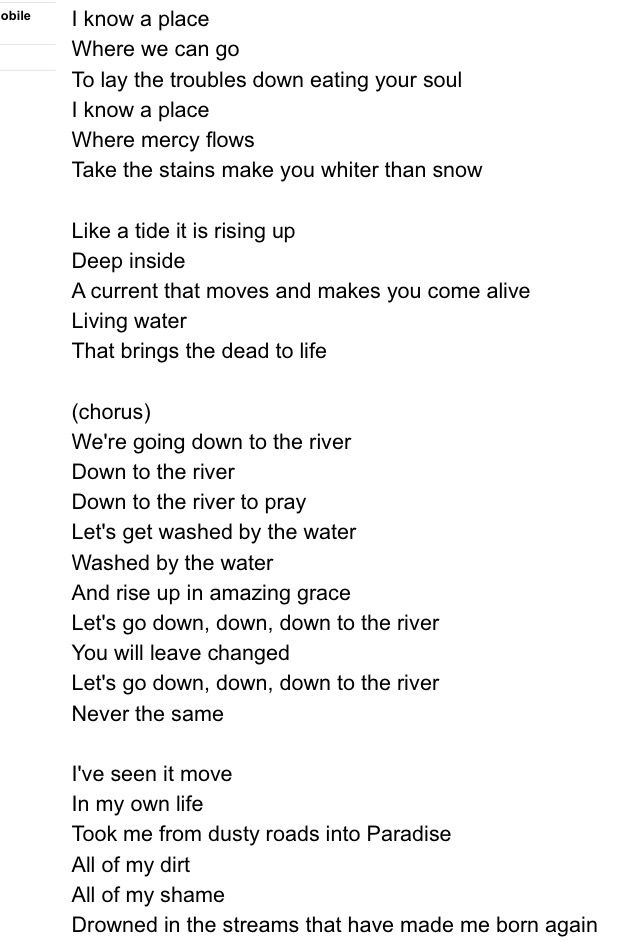 the river lyrics