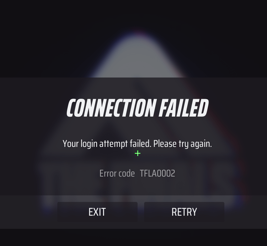 login attempt failed the finals ps5