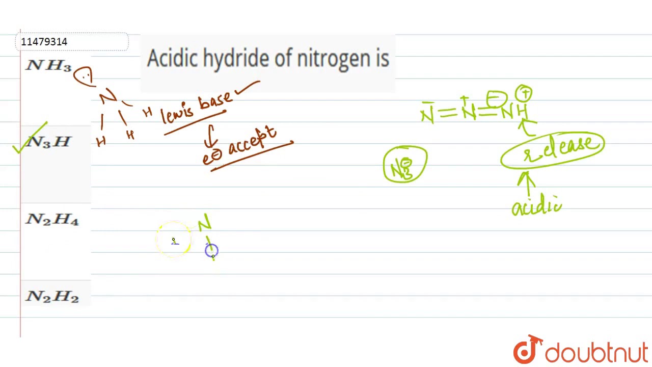 acidic nitrogen hydride