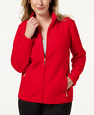 macys fleece jackets womens