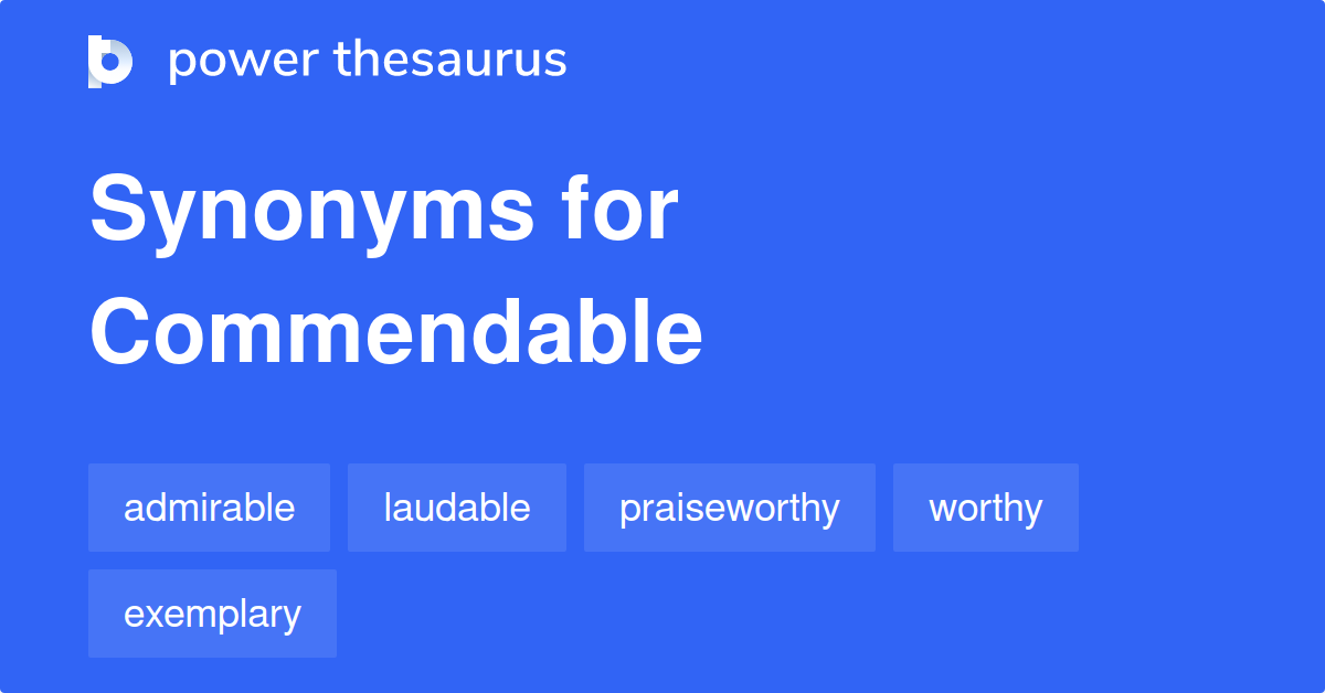 commendable synonyms