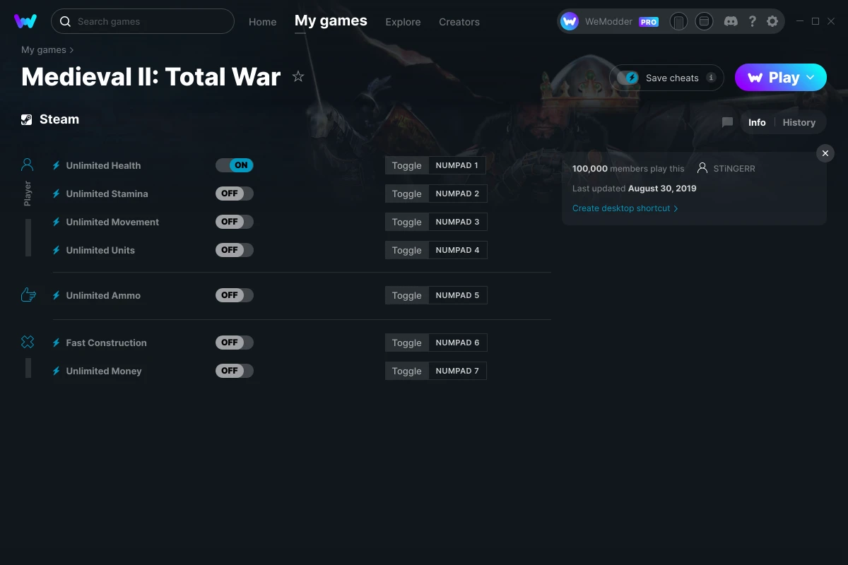 medieval total war 2 cheats