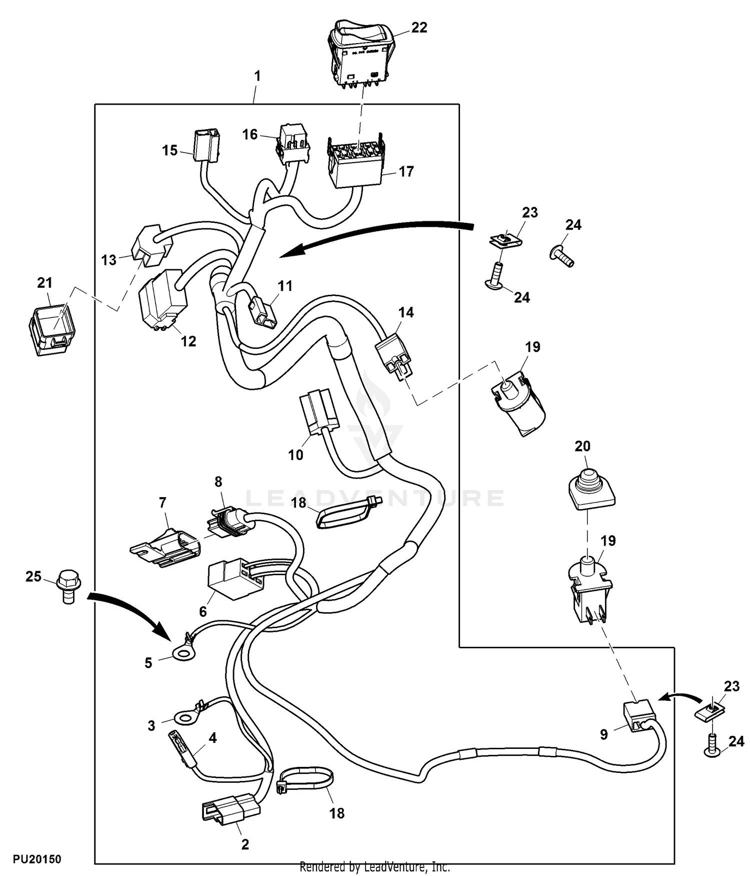 john deere 652r parts diagram