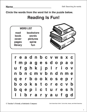 wordsearch booklet