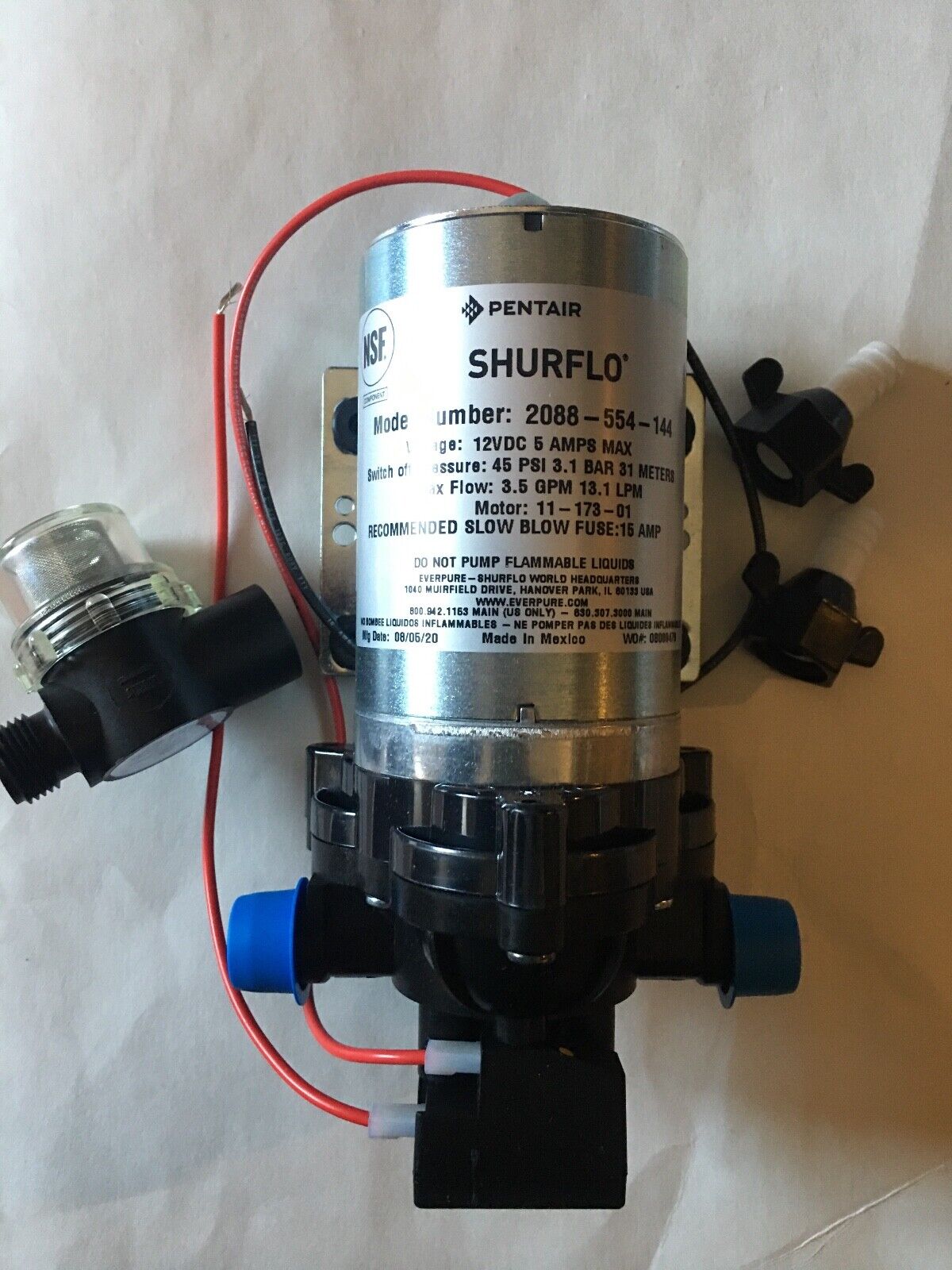 shurflo rv water pump