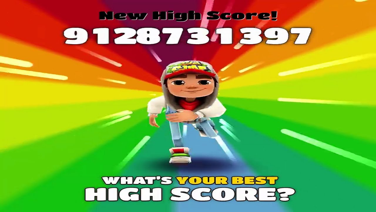 best score on subway surfers