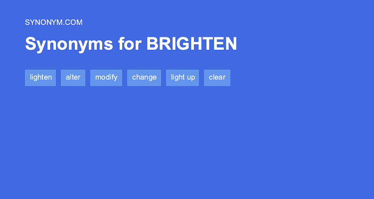 antonyms of brighten