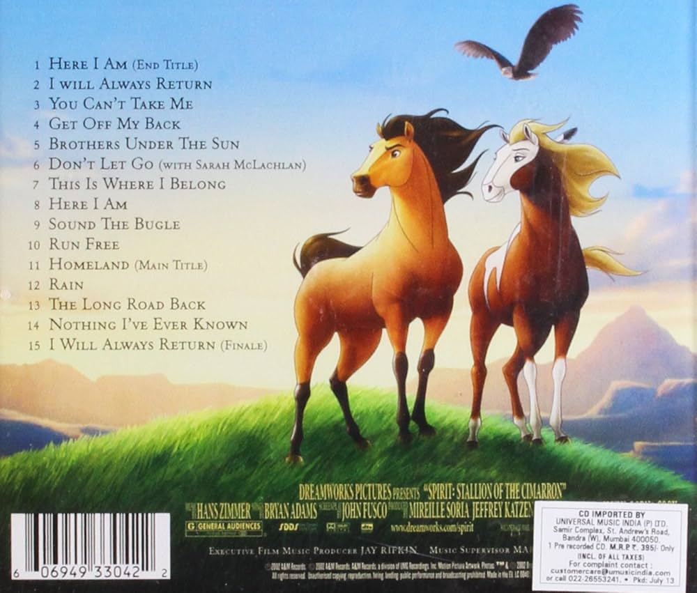 spirit cartoon soundtrack