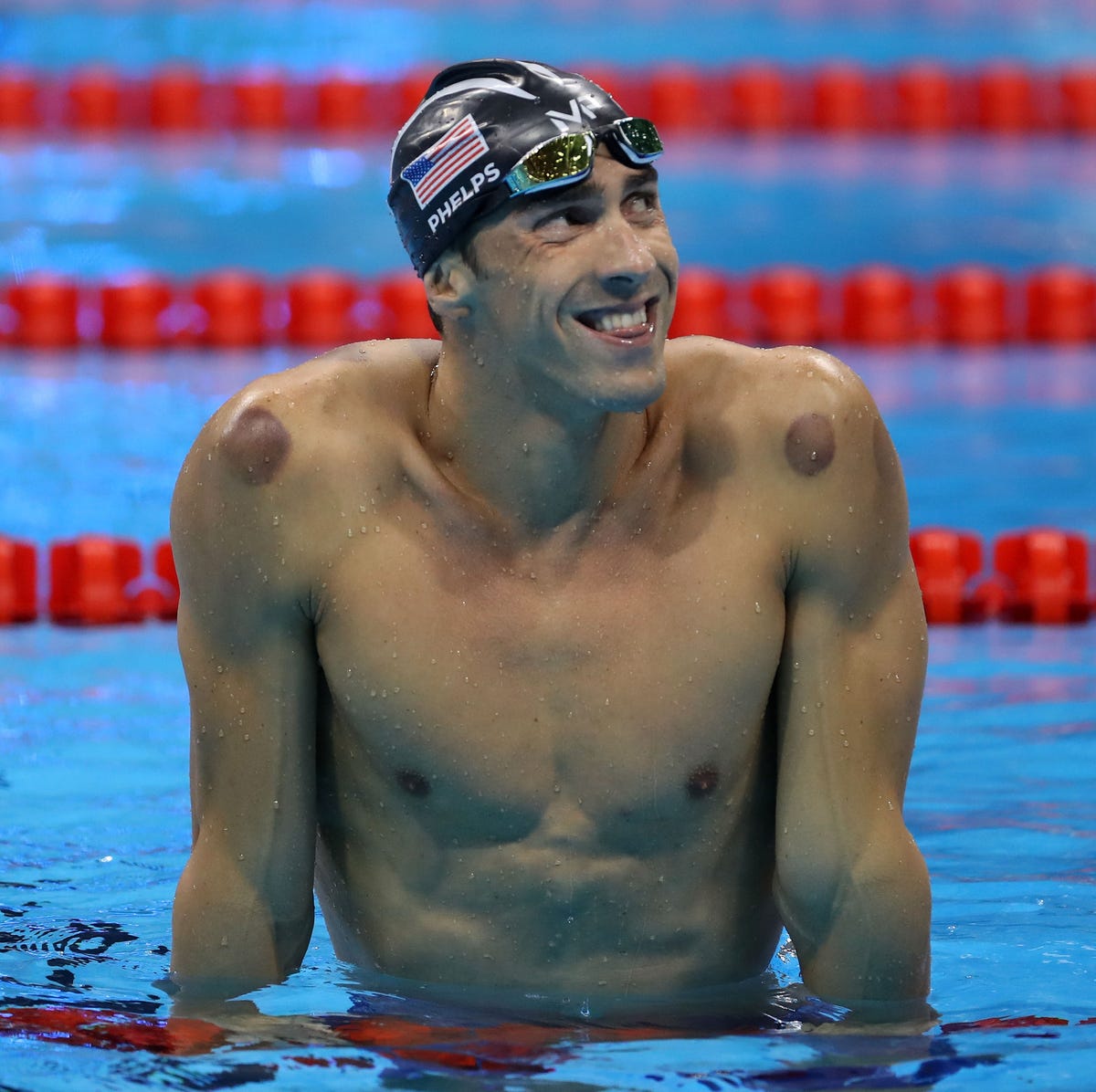 michael phelps cupping pictures