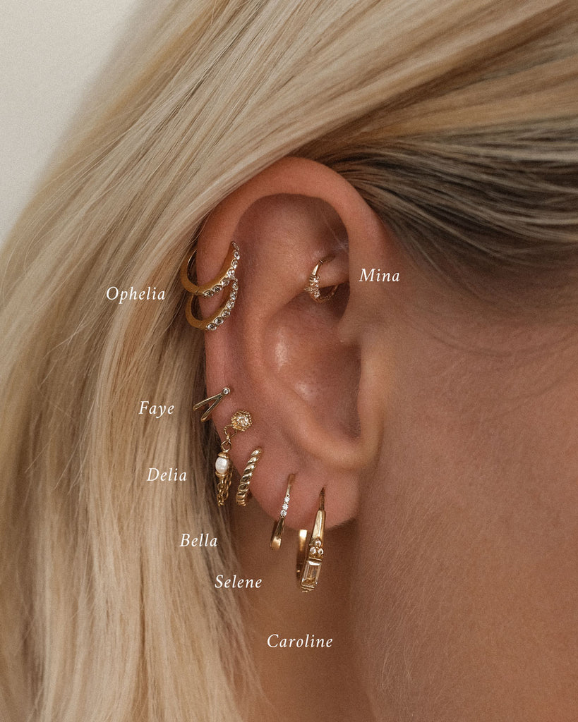 stacking ear piercings