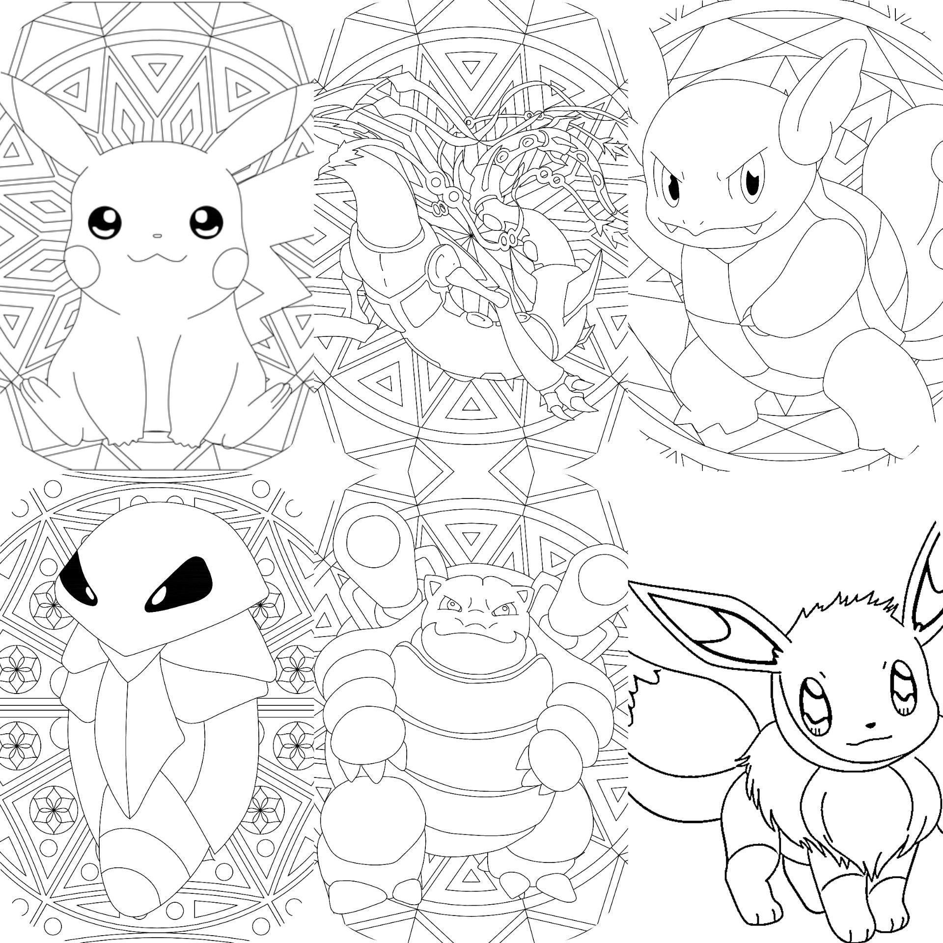 pokemon colouring sheets