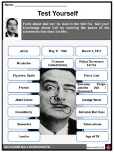 salvador dali fact file