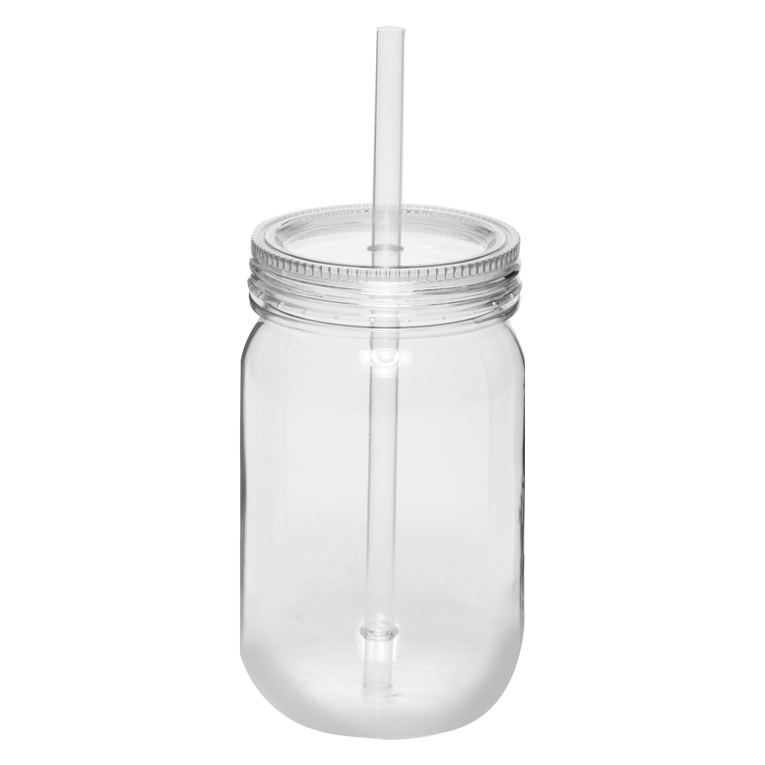 plastic mason jars with straws