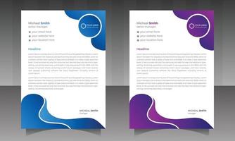 letterhead design vector