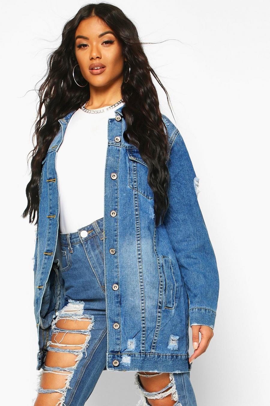 denim jacket boohoo